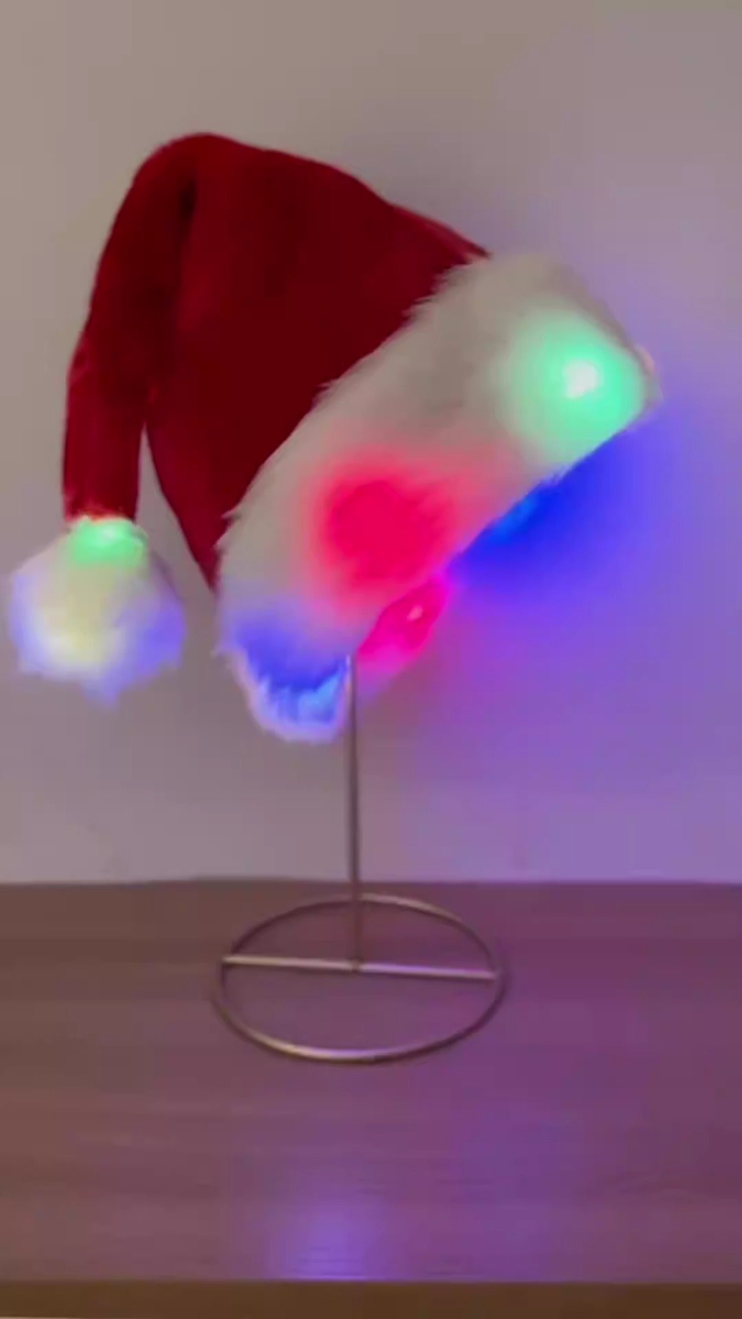 Christmas Hat - Plush LED Santa Xmas Hat