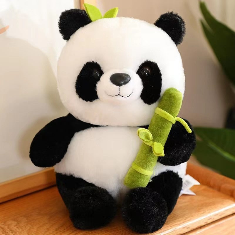 Cute Bamboo Tube Panda Stuffed Pillow Toy