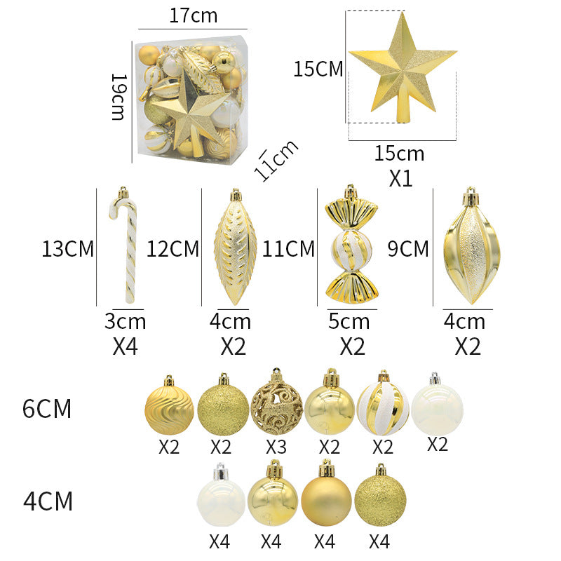 40PCS Christmas Ball Xmas Tree Ornaments