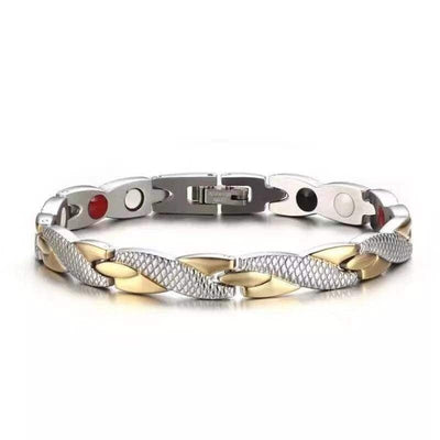 Pulsera - Pulsera magnética con estampado de dragón para hombre