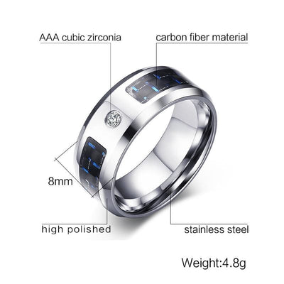 Ring - Men's 8mm Vnox Finger Ring