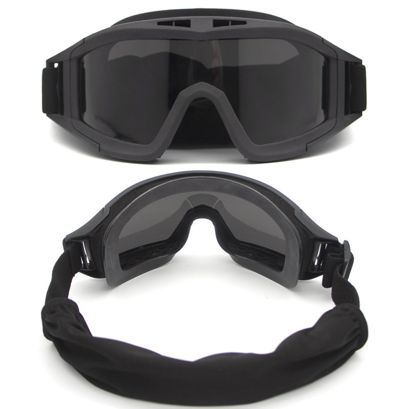 Outdoor Windproof Sports Army Military Tactical UV400 Eyewear Goggles Glasses