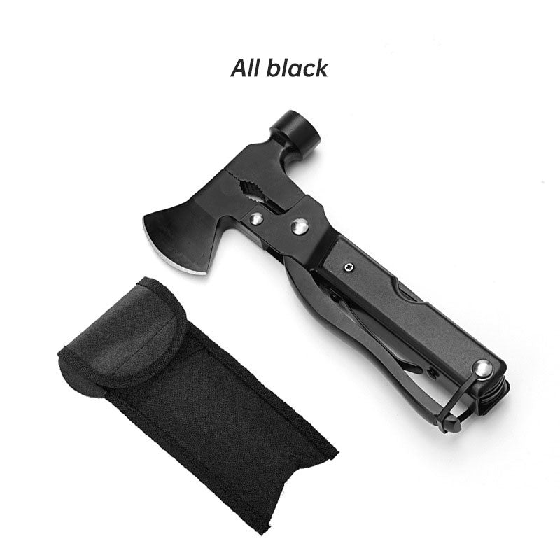 Multifunction Portable Folding Axe Pliers Hammer Camping Tool