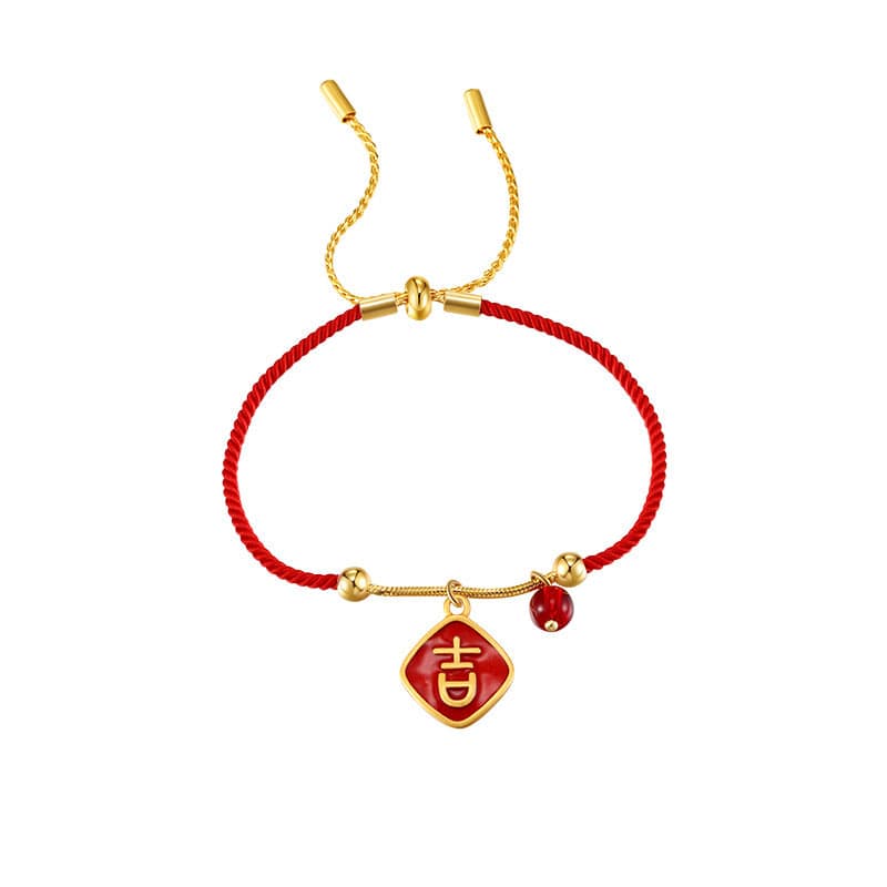 Bracelet - Women's Geely Braided Stretch Red Rope Ethnic Style Bracelet