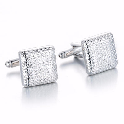 Cufflinks - Classical Silver-Color Cuff Links