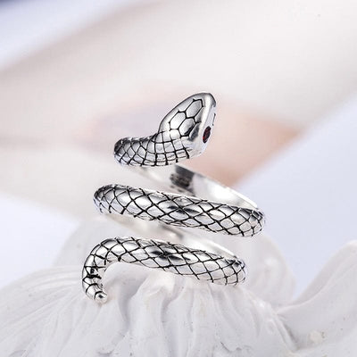 Ring - Women's Vintage 925 Sterling Silver Foxanry Snake Ring