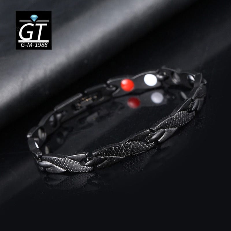 Bracelet - Men's Dragon Pattern Magnetic Bracelet