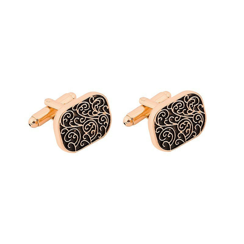 Cufflinks - Classic Retro Roman Pattern Cufflinks