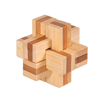 Bamboo Luban Lock Ball Square Lock Puzzles