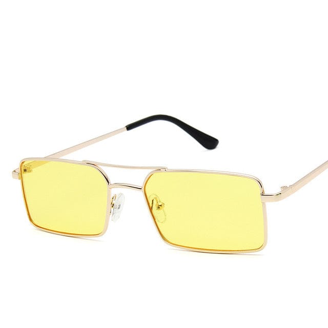 Gafas de sol - Gafas de sol estrechas del vintage UV400 del rectángulo de la marca del diseñador