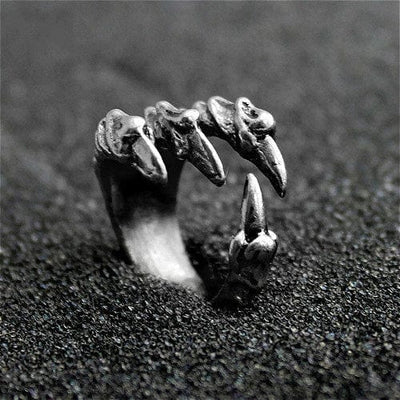 Ring - Unisex 316L Stainless Steel Silver Dragon Claw Ring