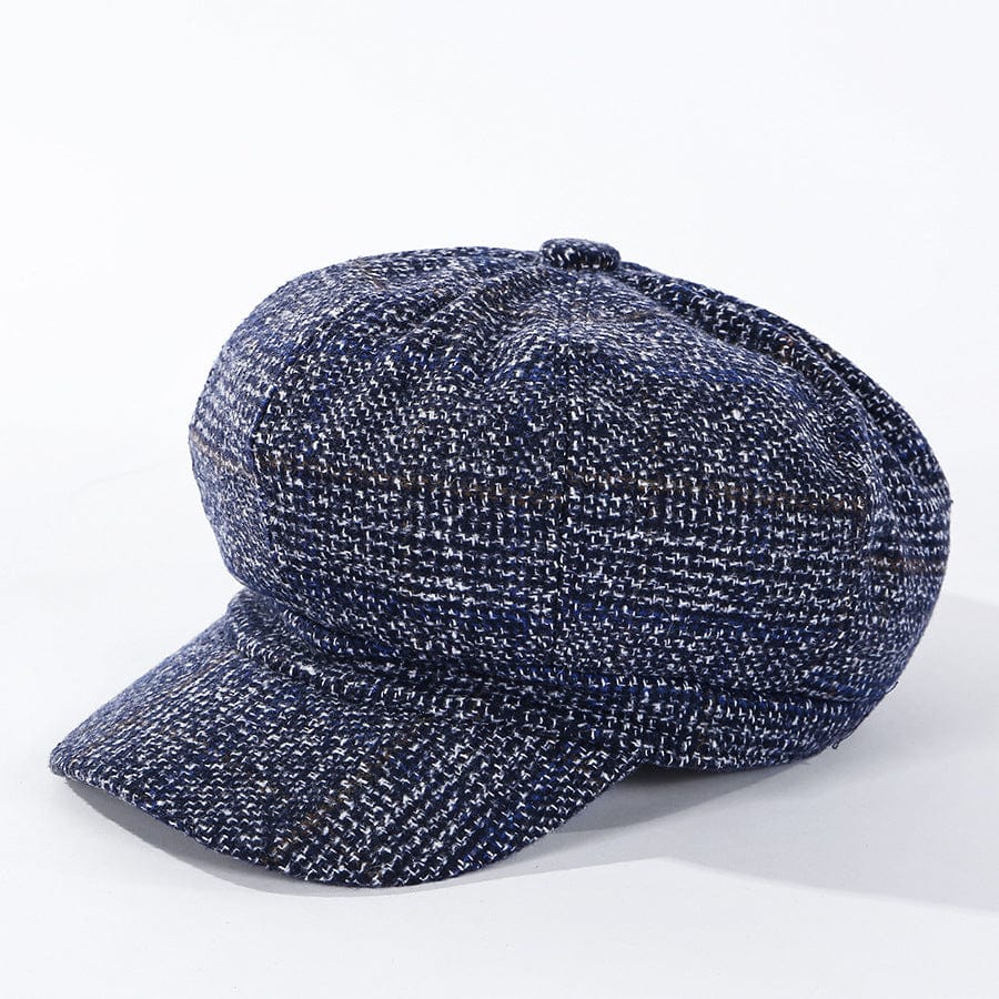 Plaid Fashion Thick Wool Women's Casual Beret Hat