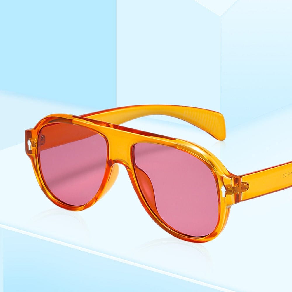 Gafas de sol - Gafas de sol unisex con remaches de moda degradados morados retro punk