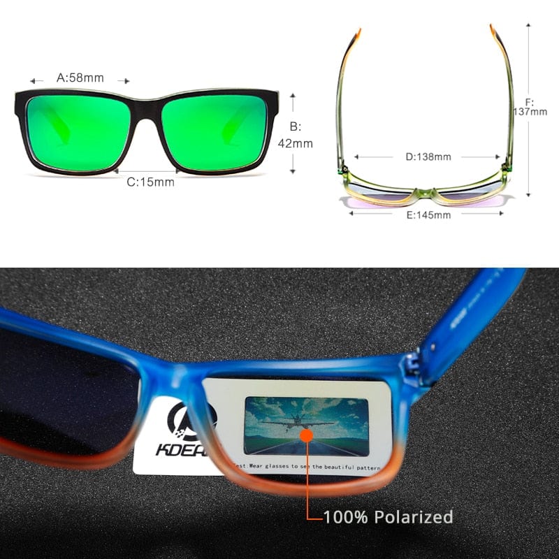 Gafas de sol - Gafas de sol fotocromáticas polarizadas KDEAM de colores impactantes