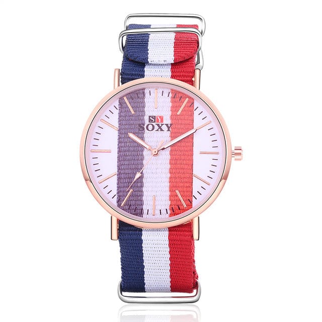Watch - Unisex SOXY Lovers Nylon Strap Quartz Watch