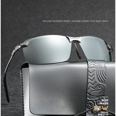 Sunglasses - Day/Night Vision Photochromic Polarized Driving Chameleon Unisex Glasses
