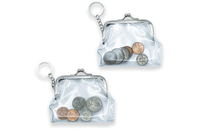 Keychain - Transparent PVC Retro Change Bag Key Chain