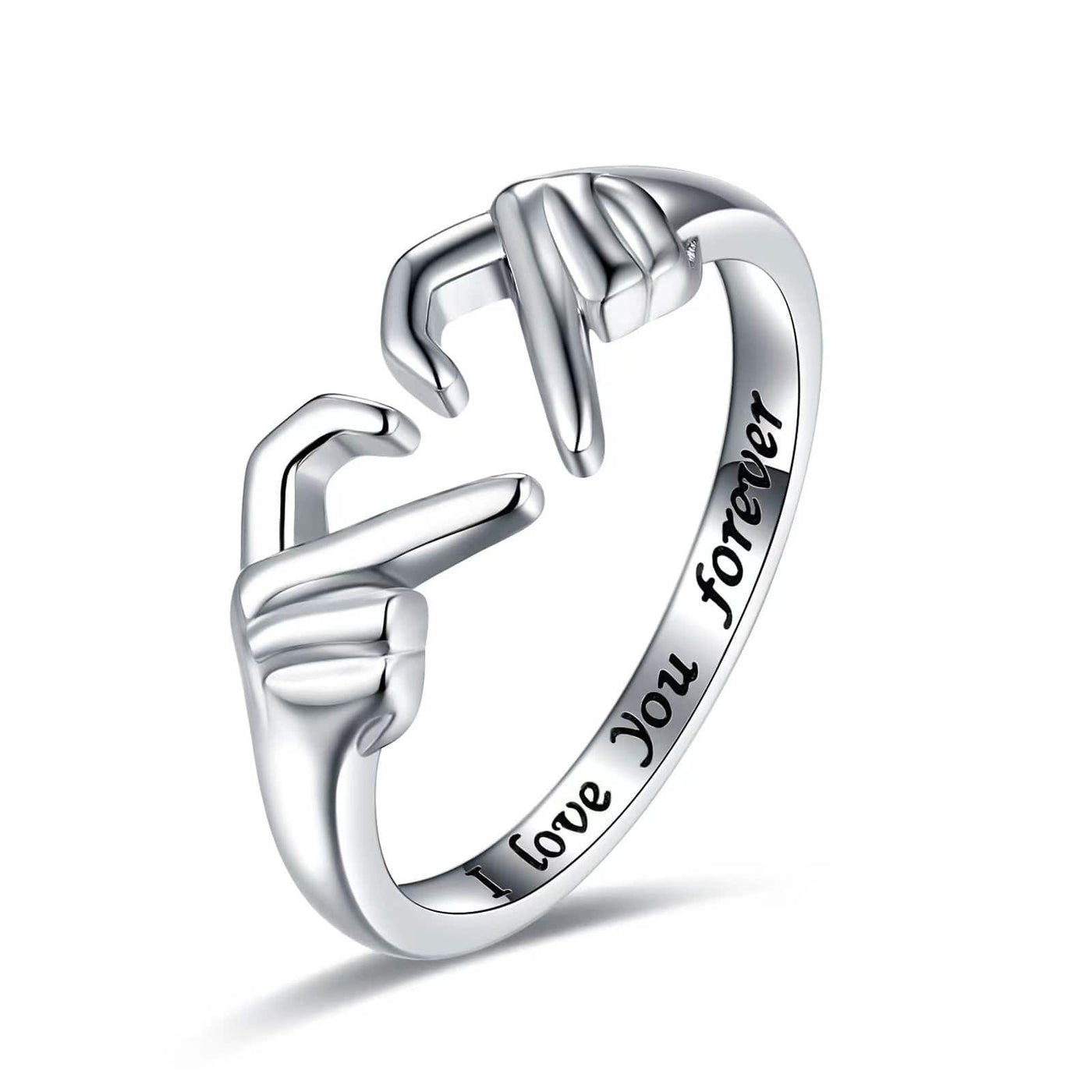 Ring - Unisex Love Hands Heart Adjustable Couple Ring