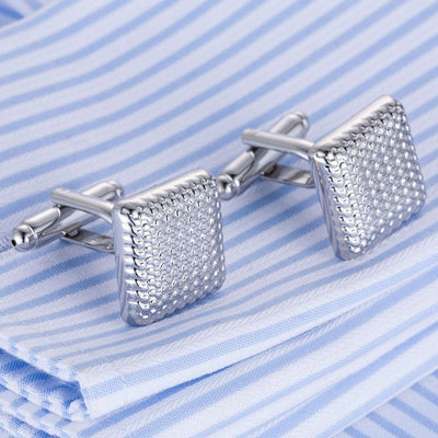 Cufflinks - Classical Silver-Color Cuff Links