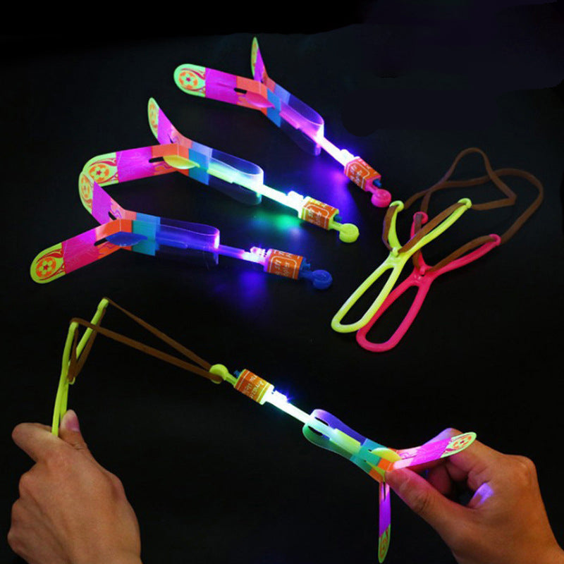 Kids Flying Glowing Arrow Sling Shot