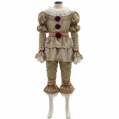 Halloween Pennywise Scary Clown Costume For Adult Kids
