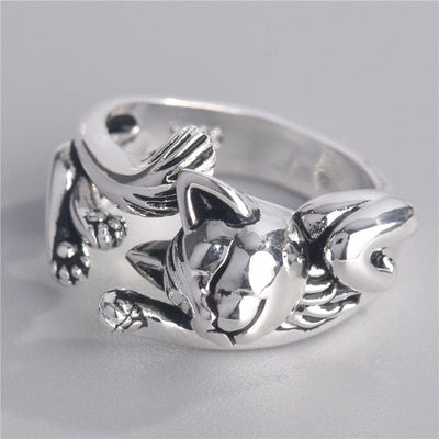 Ring - Women's Cute Fortune Cat Adjustable Ring