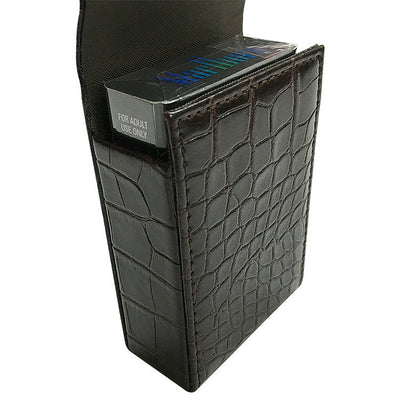 Aluminum Leather Cigarette Case Wallet