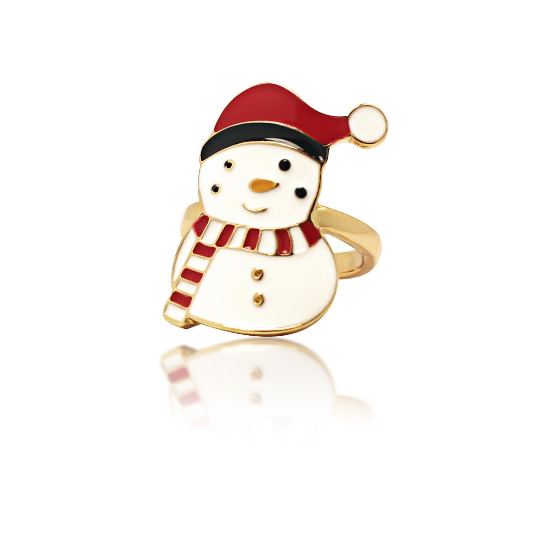 Cute Multi Style Christmas Cartoon Rings