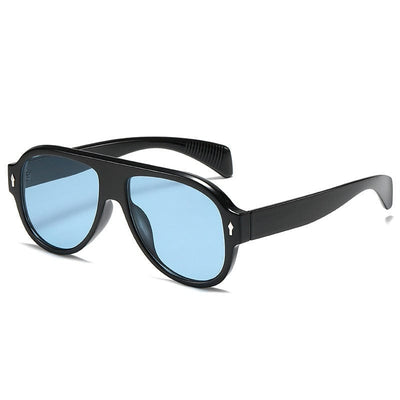 Sunglasses - Retro Punk Purple Gradient Fashion Rivets Unisex Sun Glasses