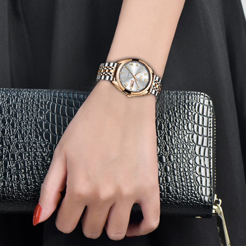 Watch - Women's Luxury Rose Gold LIGE Quartz Business Watch