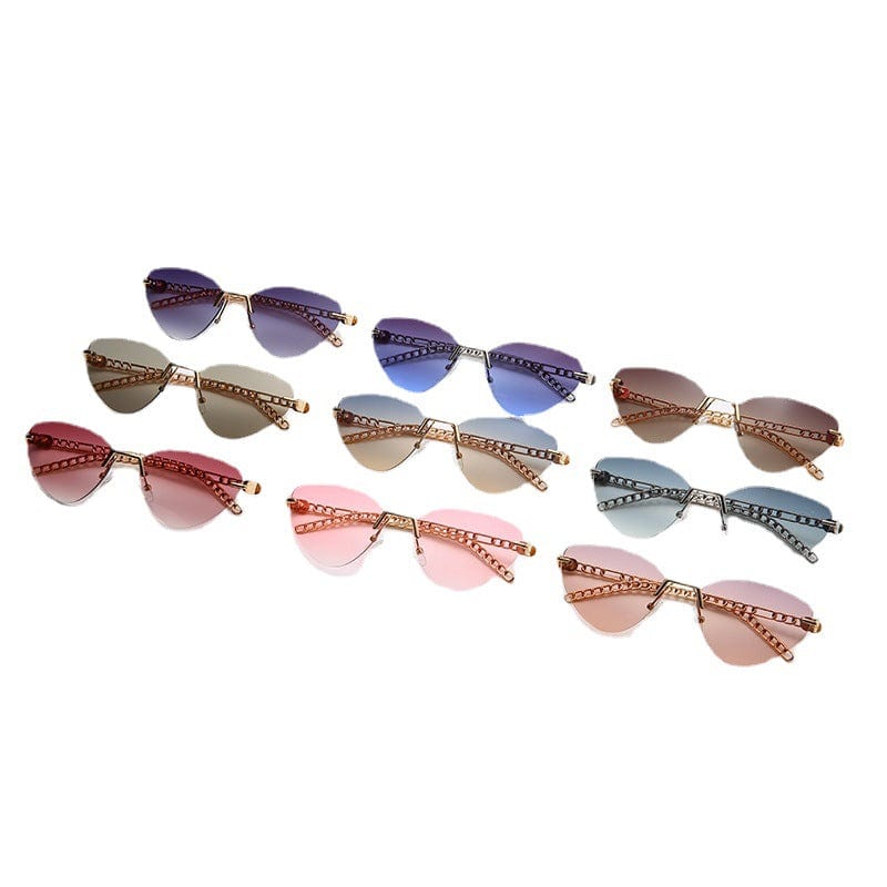 Sunglasses - Cat-Eye Rimmed UV400 Unisex Sun Glasses