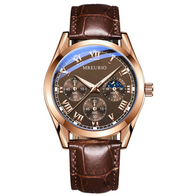 Men's Watch - Quartz Business Belt Watch - GiddyGoatStore