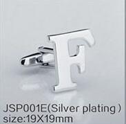 Cufflinks - Silver-color 26 Letters Cuff Links