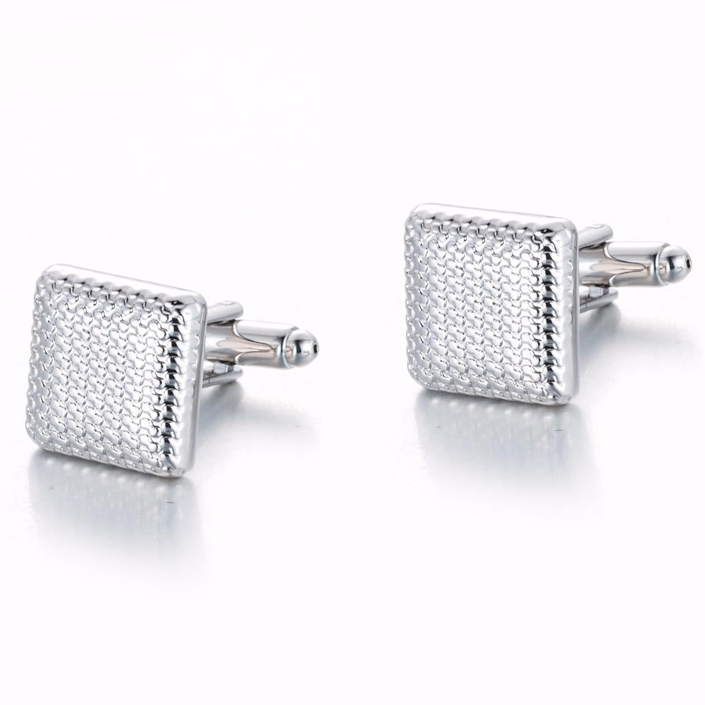 Cufflinks - Classical Silver-Color Cuff Links