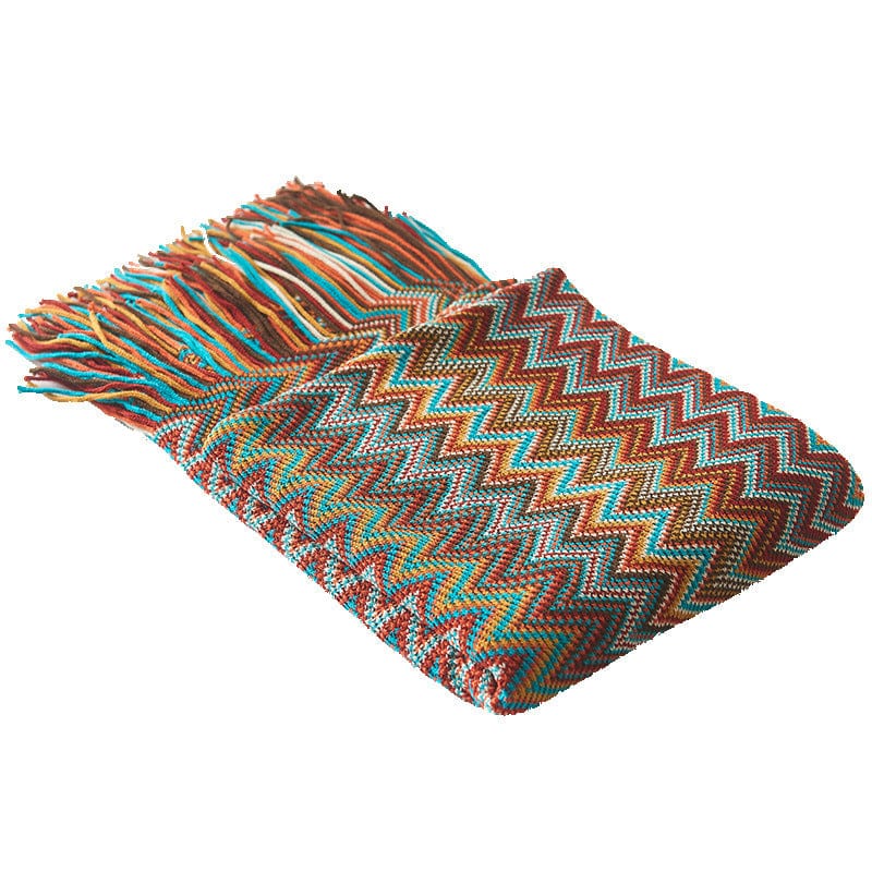 Bohemian Knitted Small Sofa Blanket - GiddyGoatStore