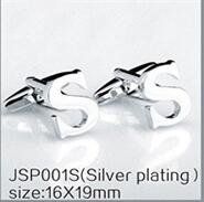 Cufflinks - Silver-color 26 Letters Cuff Links