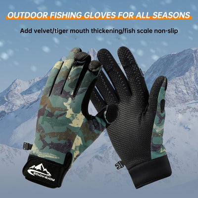 Gloves - Men's Outdoor Bush Craft Non-Slip Fishing Gloves