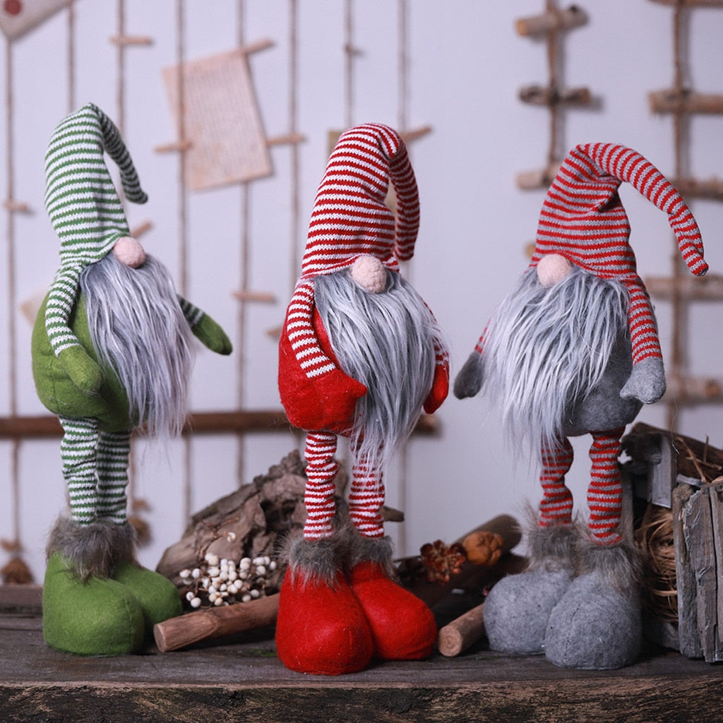 Christmas Striped Faceless Xmas Gnome Dolls