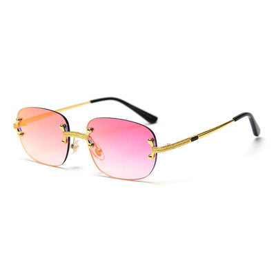 Sunglasses - Rimless Retro Square Unisex Sun Glasses