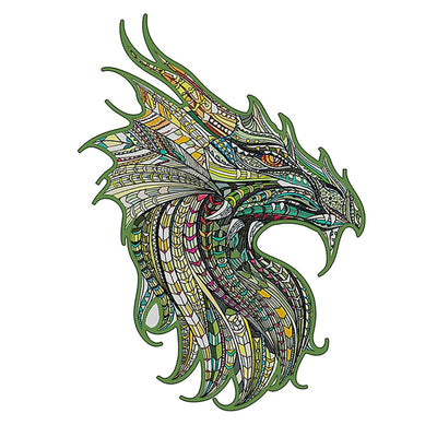 Green Dragon Wood Jigsaw Puzzles