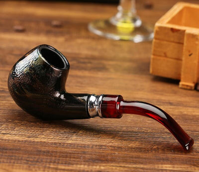 Double Filter Wood Tobacco Smoke Pipe