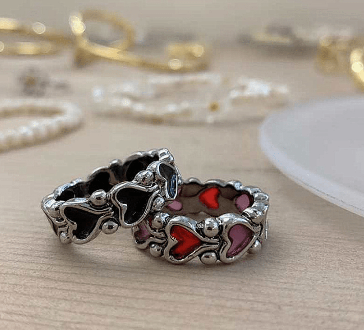 Ring - Women's Vintage Baroque Love Heart Ring