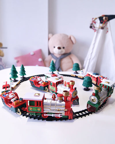 Christmas Electric Small Train Assembled Rail Car  Christmas  Decoration