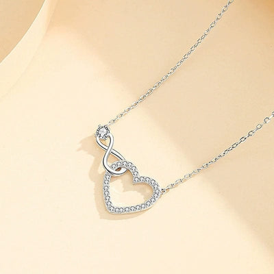 Necklace - Women's Heart-Shaped Endless Love Pendant