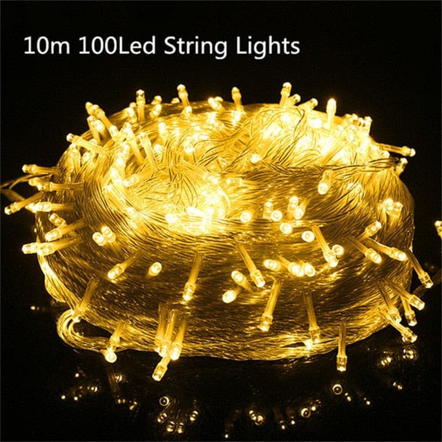 Romantic 10m 100 LED Lights String - GiddyGoatStore