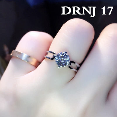 Ring - Women's Eight Heart Eight Arrow Six Claw Moissanite Zircon Wedding Ring