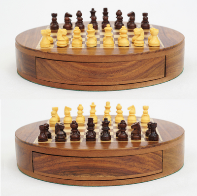 Magnetic Wooden Chess Set With Storage