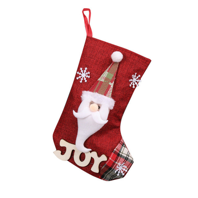 Christmas Stockings - Santa Claus Reindeer Snowman Xmas Stocking