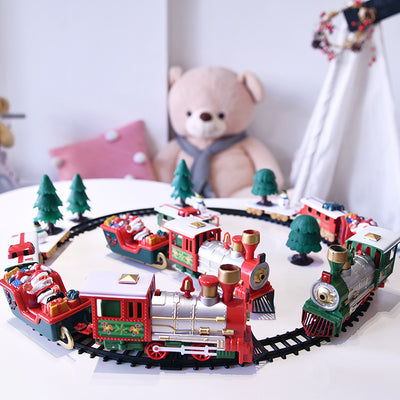 Christmas Electric Small Train Assembled Rail Car  Christmas  Decoration