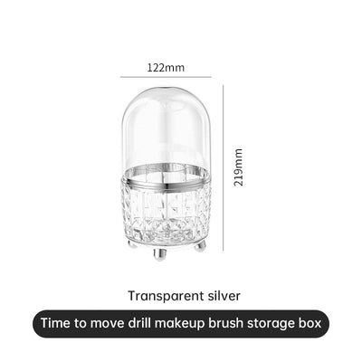 Large Capacity Rotating Makeup Brush Holder Box